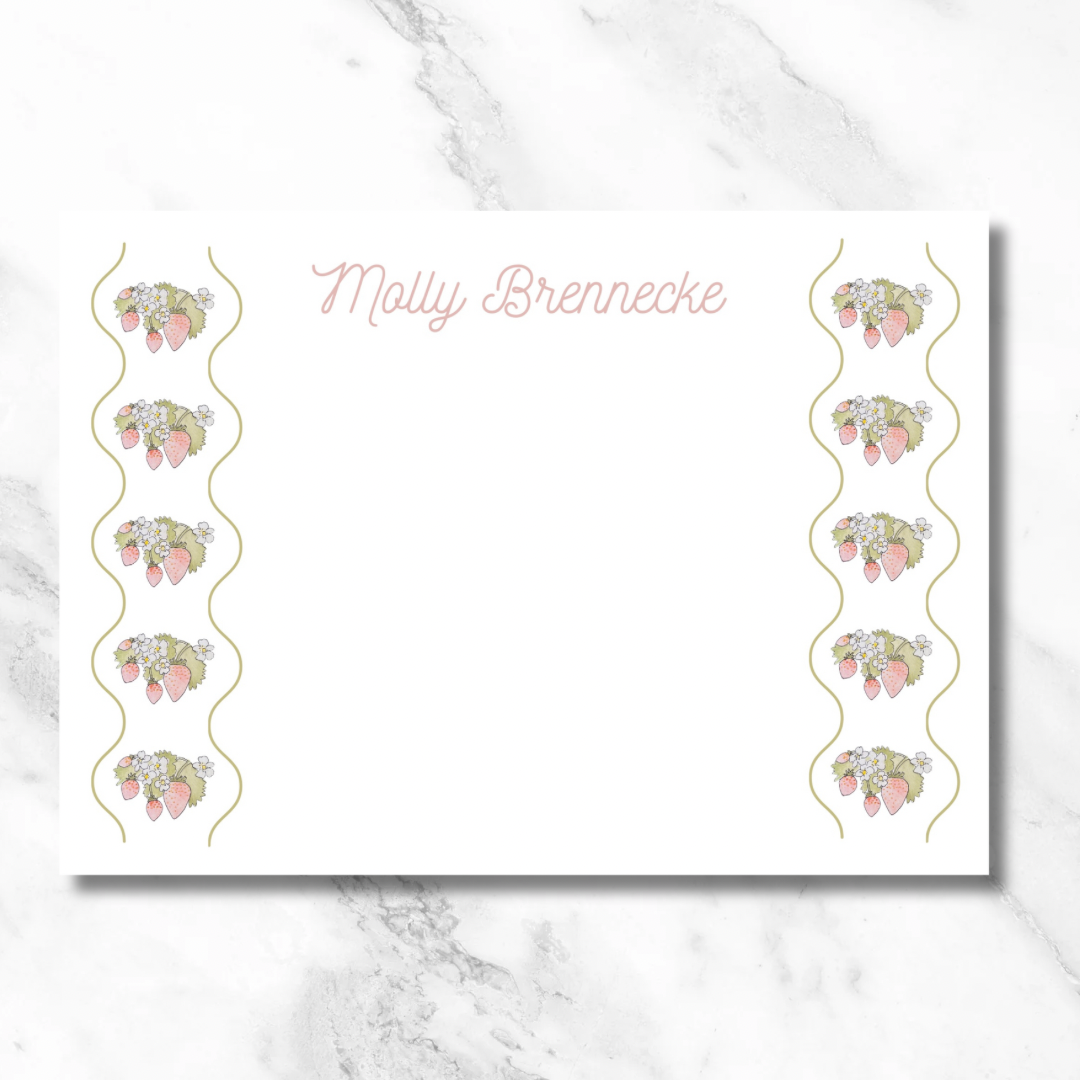 Strawberry Border Card