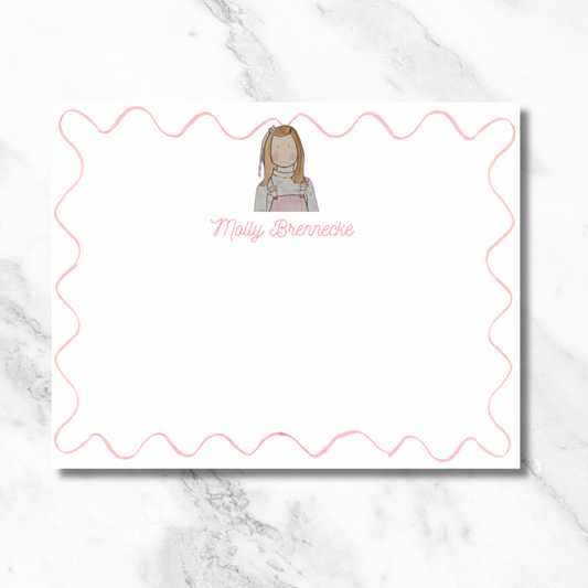 Watercolor Wavy Border Card