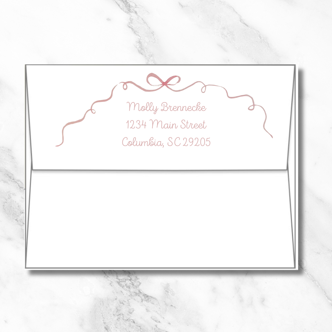 Watercolor Wavy Border Card