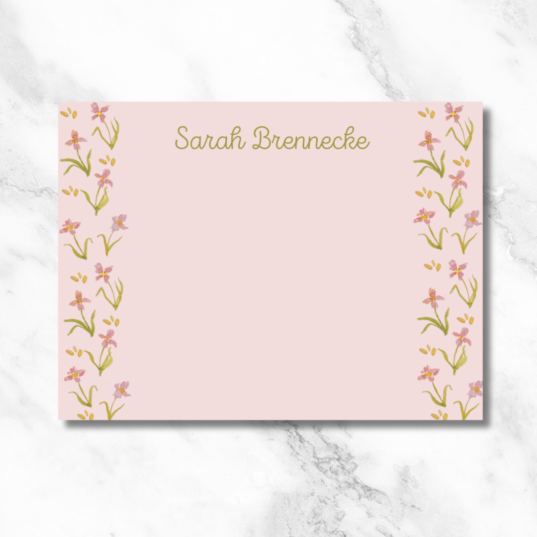 Pink Iris Card