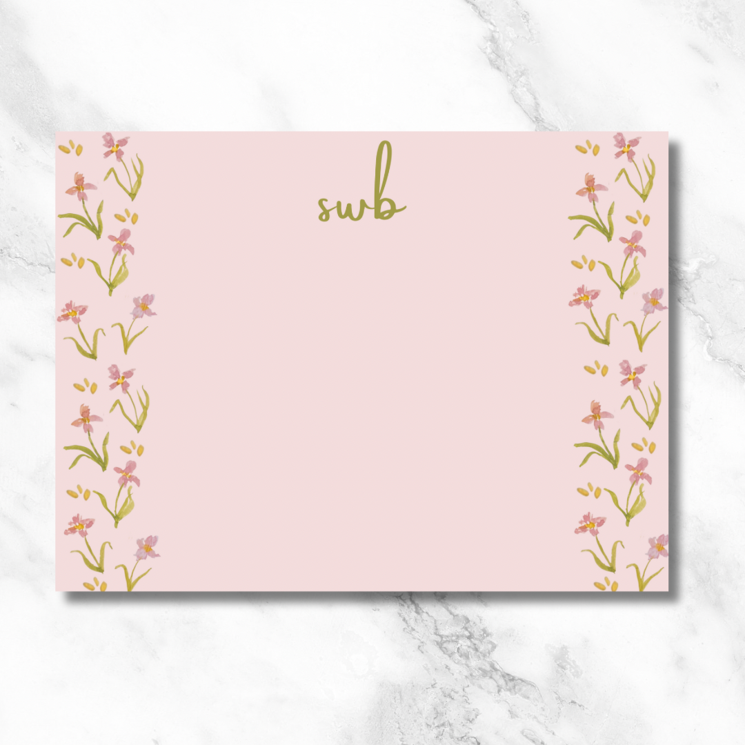 Pink Iris Card